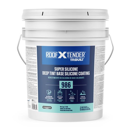 TRI-BUILT Roof X Tender 986 Super Silicone Roof Coating Deep Tint Base