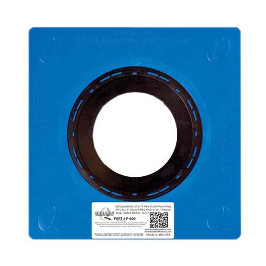 Quickflash P-600 6" Plumbing, Gas & Hvac Flashing Panel