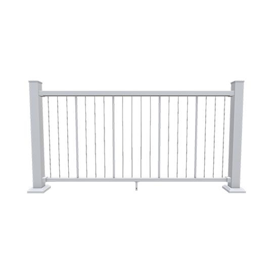 Fortress Building Products 32-1/2" x 8' AL13 Home V-Series Vertical Cable Adjustable Stair Infill — FF359832731