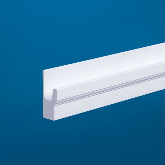 CertainTeed Siding 1-1/4" x 2" x 17' Restoration Millwork J-Channel Brickmould - Smooth Satin Finish
