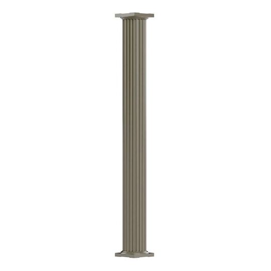 AFCO Industries 6" x 8' Round Column with Capital & Base — AFIRCCL0608CB