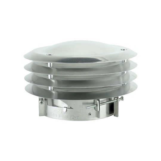 TRI-BUILT Adjustable Type B Gas Cap — Ventilation and Drainage — TRIATBGC35