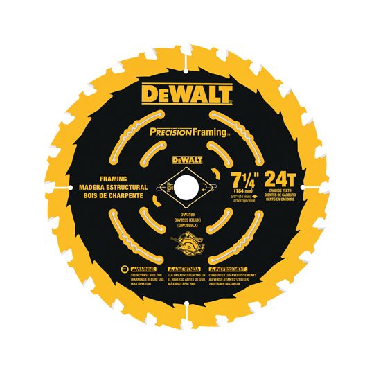DeWalt 6-1/2" 24 Tpi Wood Cutting Precision Saw Blade