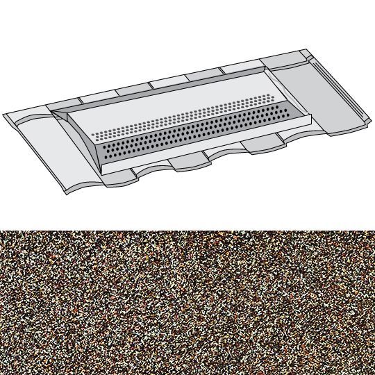 Unified Steel EZ-Vent Barrel-Vault Tile — Metal Roofing — BOREZVBVTW