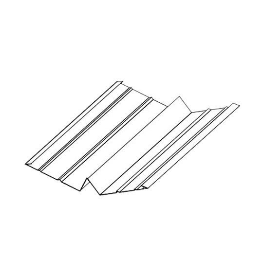 Unified Steel 22" x 120" Valley Five V — Flashings — BORV5VBARE