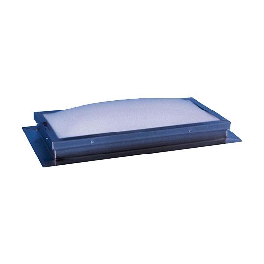 Birdview Skylights 24" x 48" Double Dome Self Flashing Bronze Frame Skylight with White/Clear Glazing