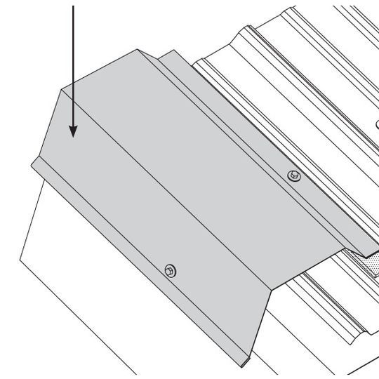 Central States Manufacturing 29 Gauge x 12' Panel-Loc Plus Rake & Corner