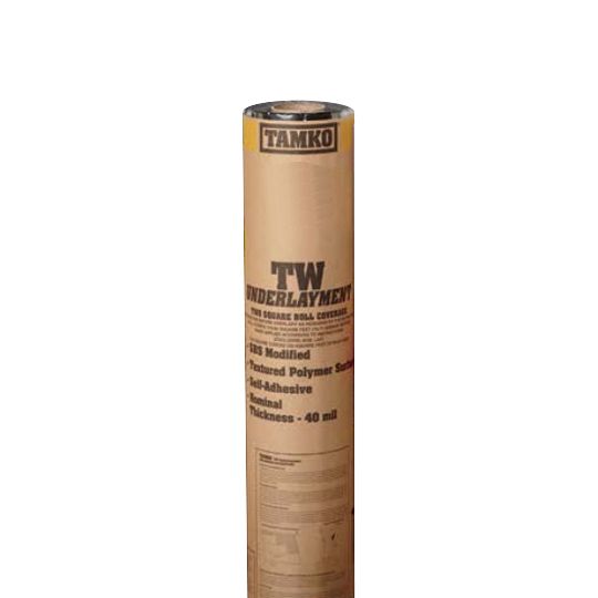 TAMKO Tw Self-Adhering Roofing Underlayment - Summer Grade - 2 Sq. Roll