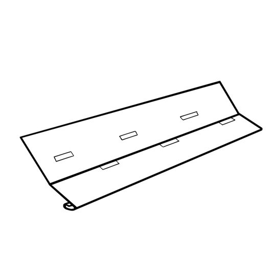 Alsco Metals Aluminum Starter Strip for Standard Butt Aluminum/Vinyl