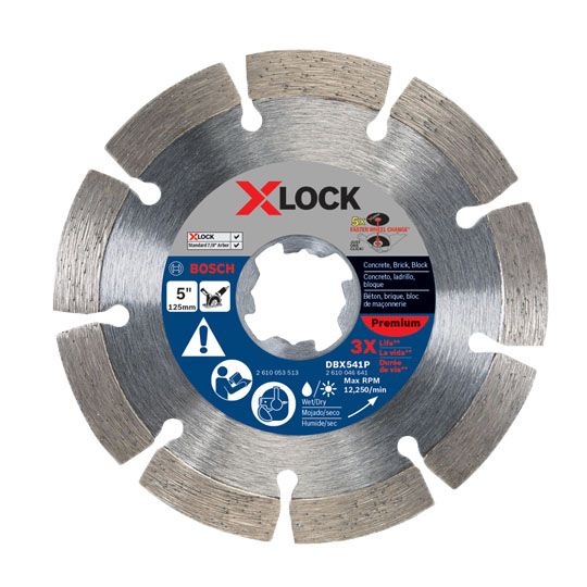 Bosch 5" X-lock Premium Segmented Diamond Blade Premium