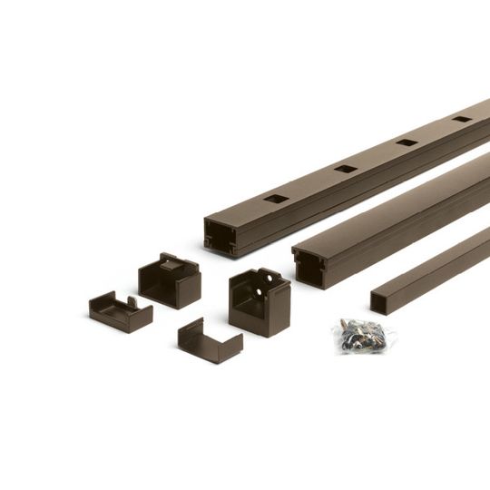 Trex Signature Horizontal Rail Kit with Square Balusters — TRXSHRKSB642BZ