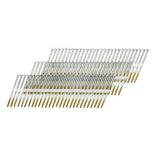 Senco 2-3/8" x 0.113" 20° Galvanized Ring Shank Plastic Collated Nail - Box of 5,000