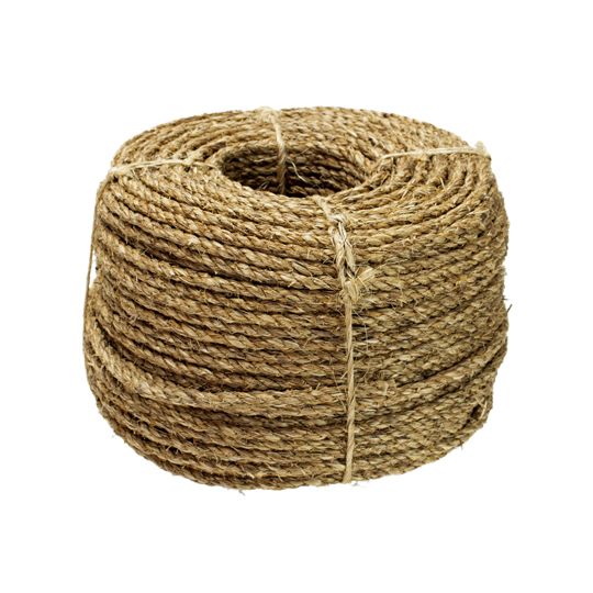 The Brush Man 5/8" x 600' 3-Strand Manila Rope Coilette