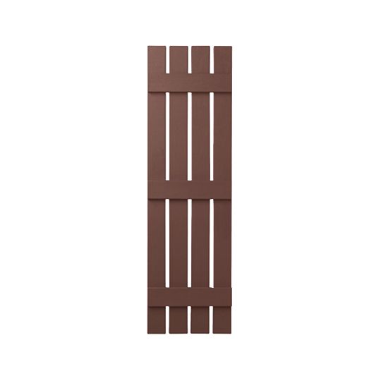 Mastic 16" x 63" Board & Batten Standard 4-Board Shutters - Open Style — ACOVIN4O166338