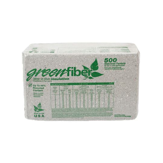 GreenFiber INS500 Stabilized Cellulose Attic Spray Insulation - 30 Lb. Bag