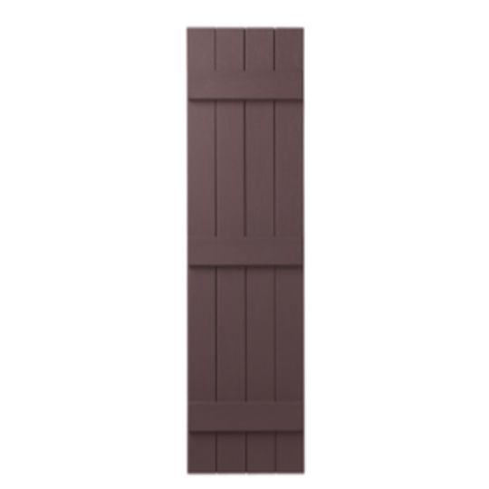 Mastic 15" x 35" Board & Batten Standard 4-Board Shutters - Closed Style — ACOVIN4C153558