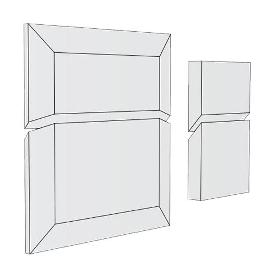 Royal Building Products 8-1/4" x 7-3/4" Celect Split Mount — ROYCELSPMSHLSHL