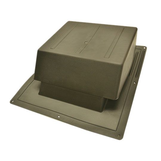 GAF MasterFlow Slant-Back Plastic IR65 Roof Louver — Ventilation and Drainage — GAFIR65WW
