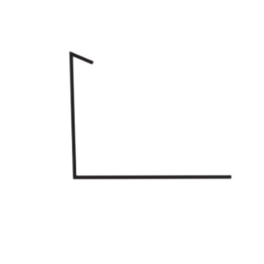 Able Sheet Metal 26 Gauge x 1/4" x 1-1/2" x 2-1/4" L-Style Eave Riser — ABMEVRBR11226G