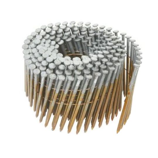 Hitachi 2-3/8" x .099 Ring Shank Basic Bright 16° Round Head Wire Coil Nails - Carton of 9,000
