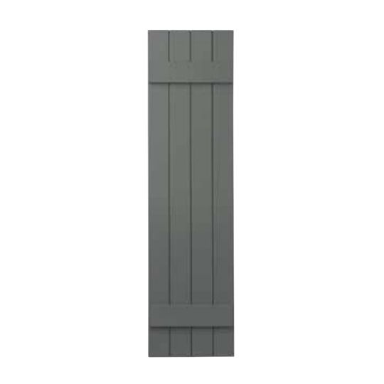 Mastic 15" x 31" Board & Batten Standard 4-Board Shutters - Closed Style — ACOVIN4C153116