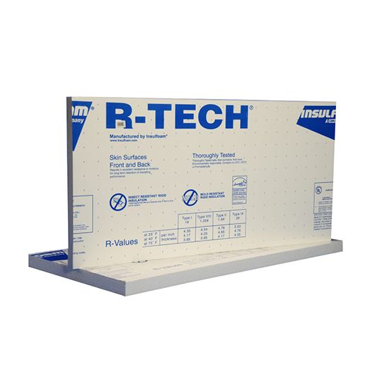 InsulFoam 1-1/2" x 4' x 8' R-tech Vi EPS (40 psi) Roof Insulation