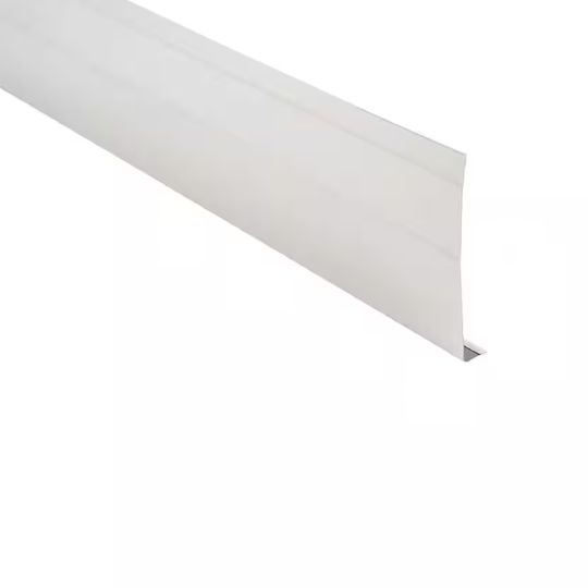 TRI-BUILT 12' Classic Ribbed Aluminum Fascia - Smooth — TRIK6FRSNWWH