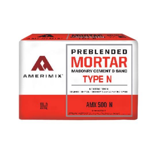 Amerimix Amx 500 Type N Masonry Cement & Sand Mortar - 80 Lb. Bag