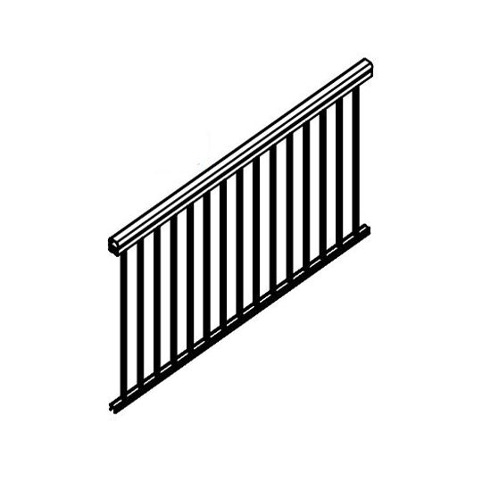 Azek 36" x 8' TimberTech Impression Rail Express Universal Star Panel