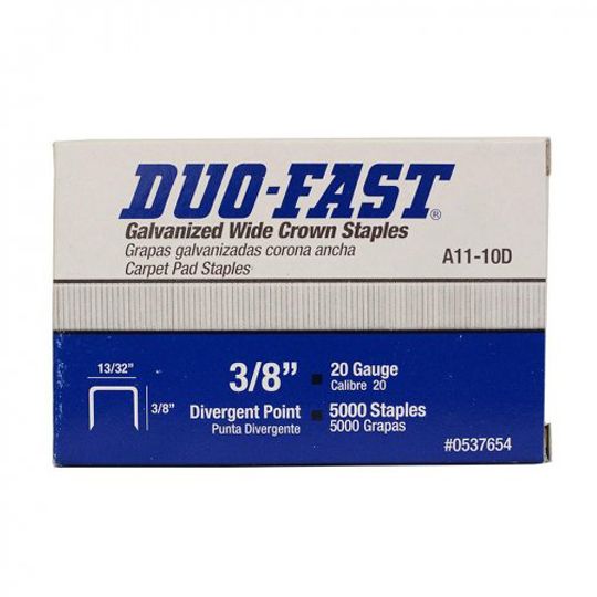 Duo-Fast 3/8" Staples - Box of 5,000 — DUOST38A11