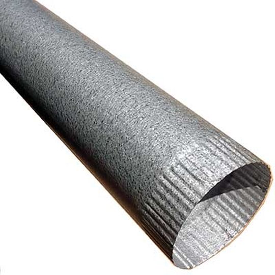 Berger Building Products 26 Gauge 4" x 10' Plain Round Galvalume Downspout