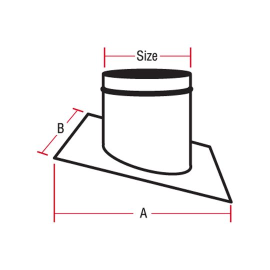 Construction Metals 7" Galvanized Pitched Roof Jack