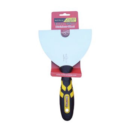 C&R Manufacturing 6" Stainless Steel Paint Scraper with Soft Grip Handle
