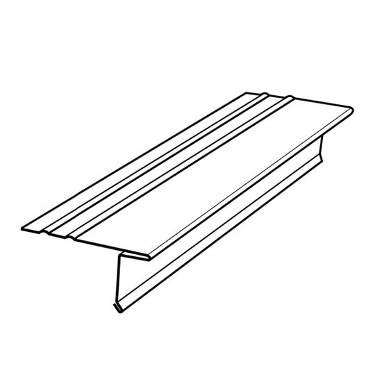 Alsco Metals Aluminum Drip Edge with 1-3/4" Face — AMCBODE15280