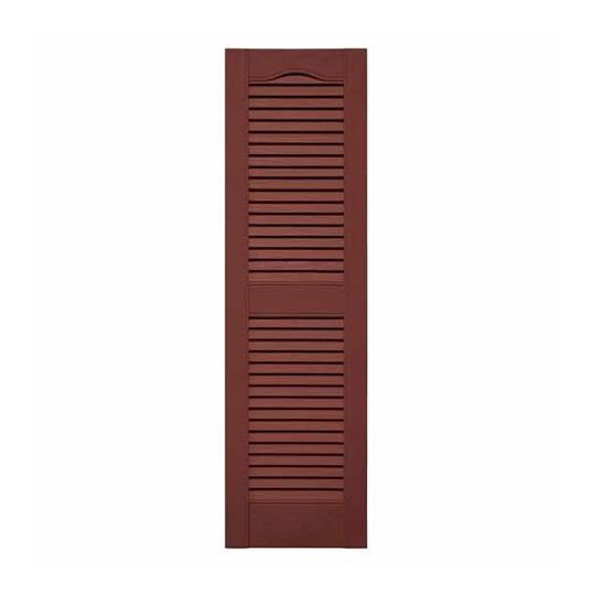 Mid-America Standard Cathedral Top Open Louver Shutter — MABLSBR1267
