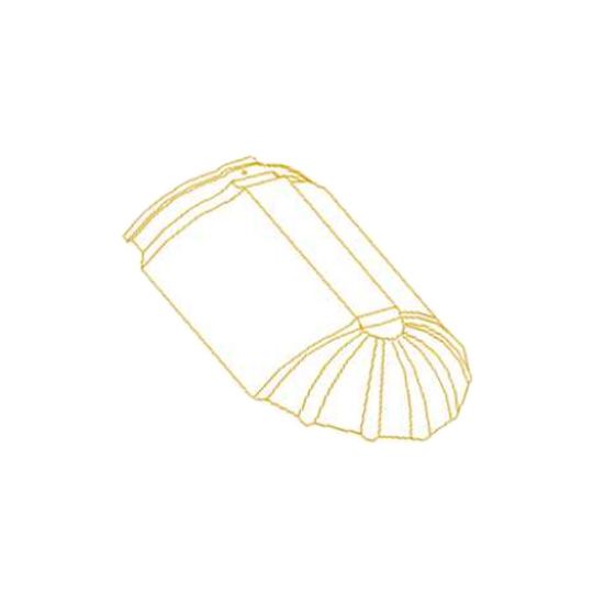 Claymex Spanish Style Clay End Cap — Tile Roofing — CMXECP111