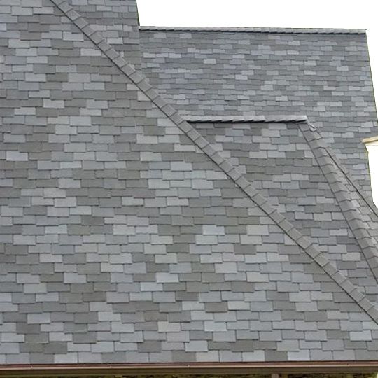 EcoStar 12" x 18" Majestic Slate Universal Hip & Ridge — WSUDKHMWG738CLY