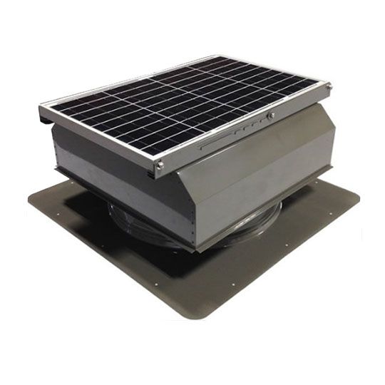 Attic Breeze AB-4022A 40 Watt (Gen Ii) Self-Flashing Solar Power Attic Fan — ABZAB4022AGR