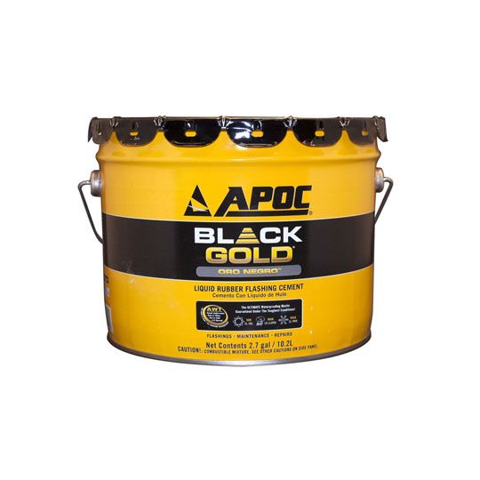 APOC 115 Black Gold Liquid Rubber Flashing Cement — Adhesives, Caulks & Sealants — GHOBGLRF3