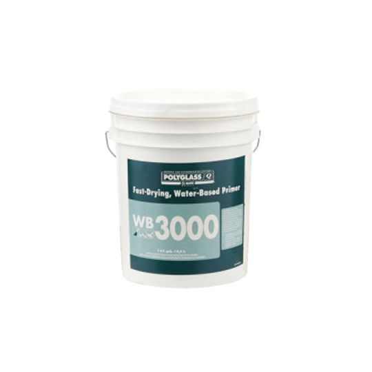 Polyglass WB-3000 Fast-Drying, Water-Based Acrylic Primer — Adhesives, Caulks & Sealants — POLWB3000G5