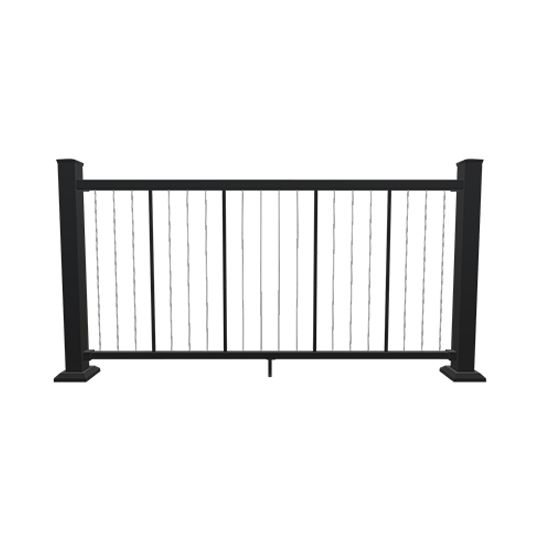 Fortress Building Products 32-1/2" x 8' AL13 Home V-Series Vertical Cable Adjustable Stair Infill — FF359832738