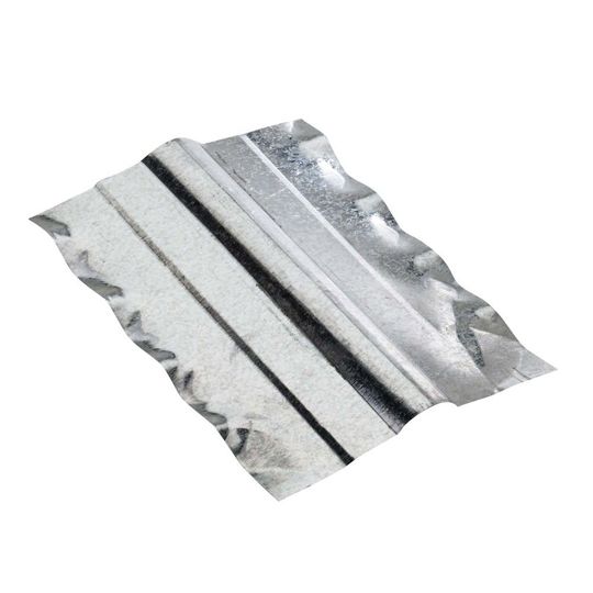 DOT Metal Products 10" Galvanized Steel Corrugated Ridge Roll - Standard Gauge