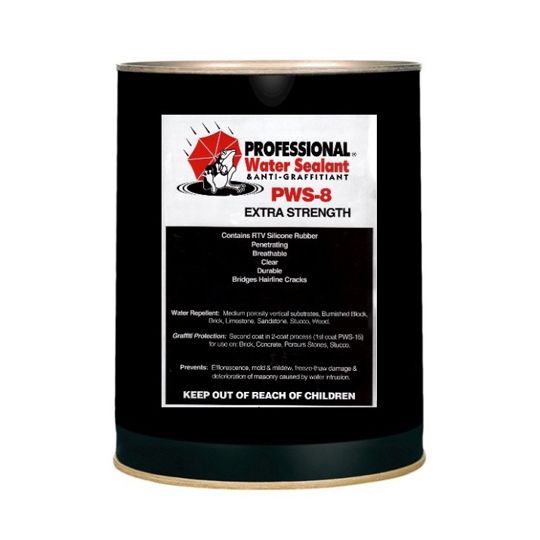 Professional Products of Kansas Professional Water Sealant & Anti-Graffitiant PWS-8 Extra Voc <100 - 5 Gallon Pail