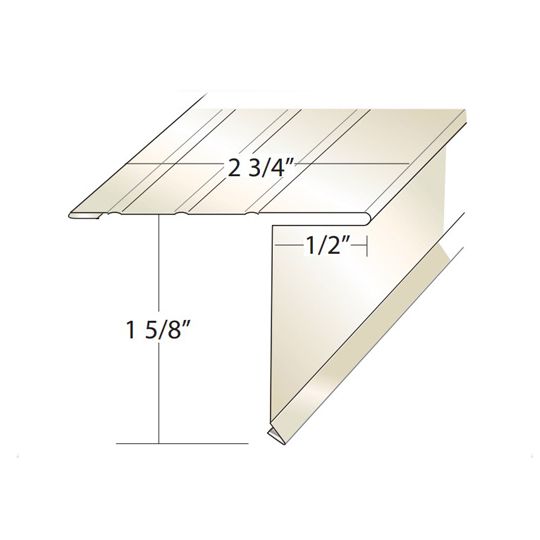Quality Aluminum Products Style "D" Aluminum Overhang Drip Edge — Metal Roofing — QAPADE34138