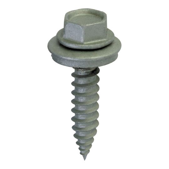 Everlast Roofing #12 x 1.5" x 1/4" Hex Head Wood Screws - Bag of 250 — EVLSTKWS112IV