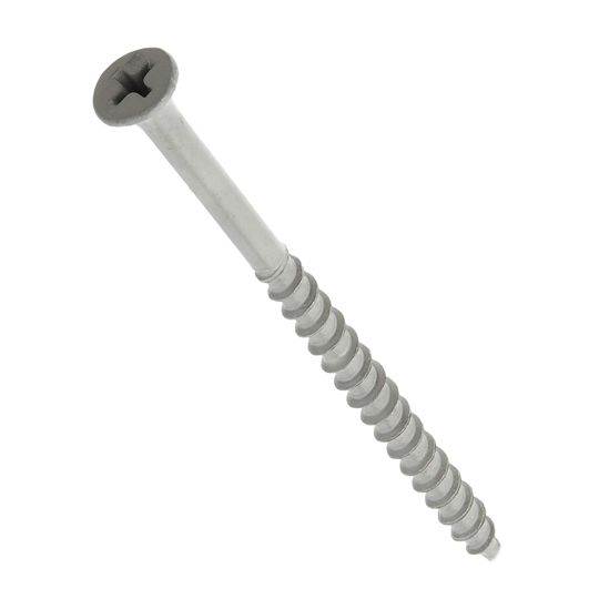 Grip-Rite #10 x 3" PrimeGuard #2 Phillips Bugle-Head Sharp Point Coarse Thread Exterior Screws - 1 Lb. Box