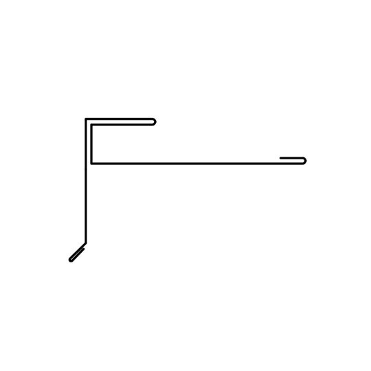 Ideal Roofing 12" x 10' #415 "F" Gable Trim — IDL415FGTAA