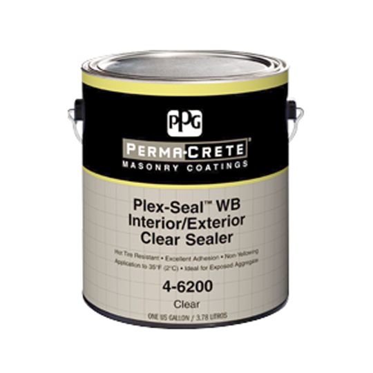 PPG Industries (4-6200) Perma-Crete Plex-Seal Wb Interior/Exterior Clear Sealer - 5 Gallon Pail