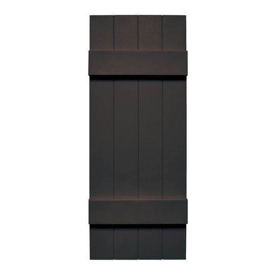 Mid-America Board-N-Batten Standard Four-Board Joined Shutter — MABBNB4BJ1480010