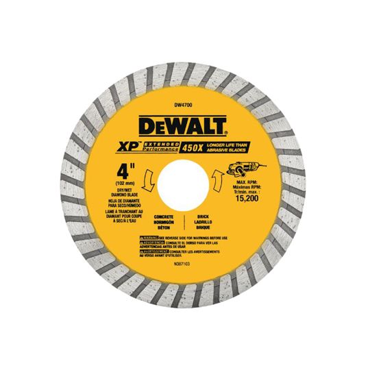 DeWalt 4-1/2" x 7/8" Xp Turbo Diamond Blade